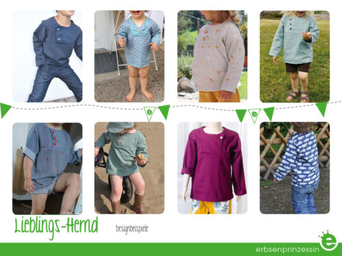 Kinderhemd nähen: Designbeispiele aus Baumwolle oder Musselin