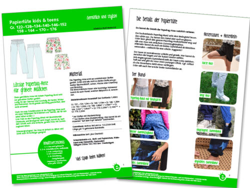 Näh-e-book Paperbag-Hose für Kinder und Teenies